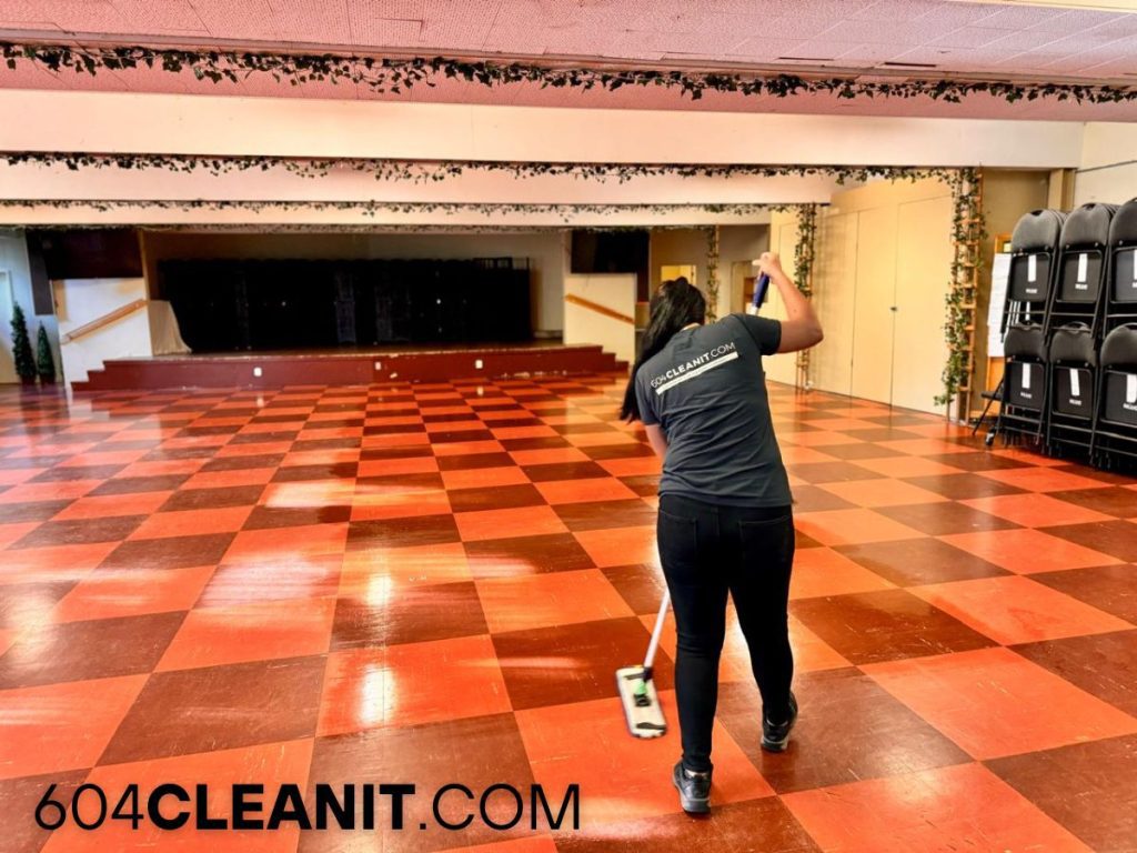 mopping floor