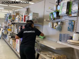 cleaning retail store